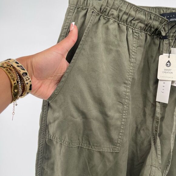 Sanctuary Go Easy Women’s Pine Green Drawstring Pull-On Pants XL NWT Lyocell - Picture 4 of 16